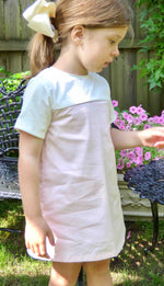 Pennington Dress and Jacket in Pink and Off White