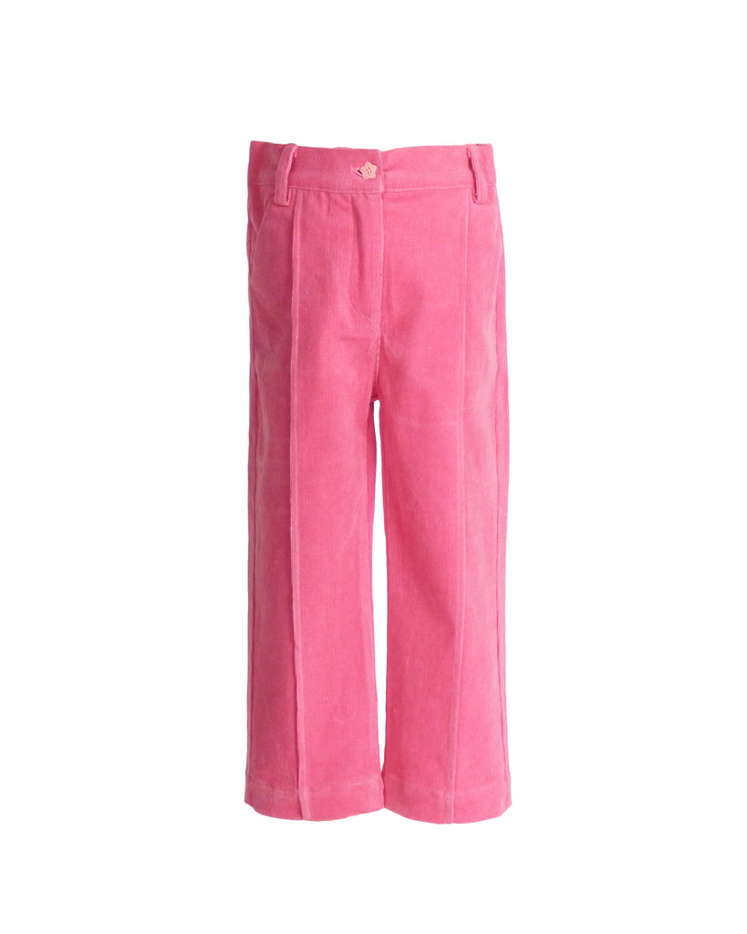 Poppy Pants in Pink Stretch Corduroy