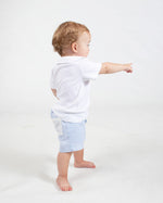 Alexander Short in Blue Seersucker with White Seersucker Pocket
