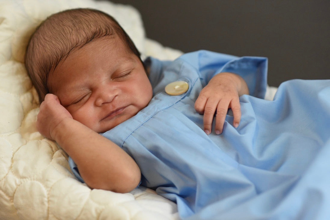 Pembrook Pleated Daygown - Cambridge Blue