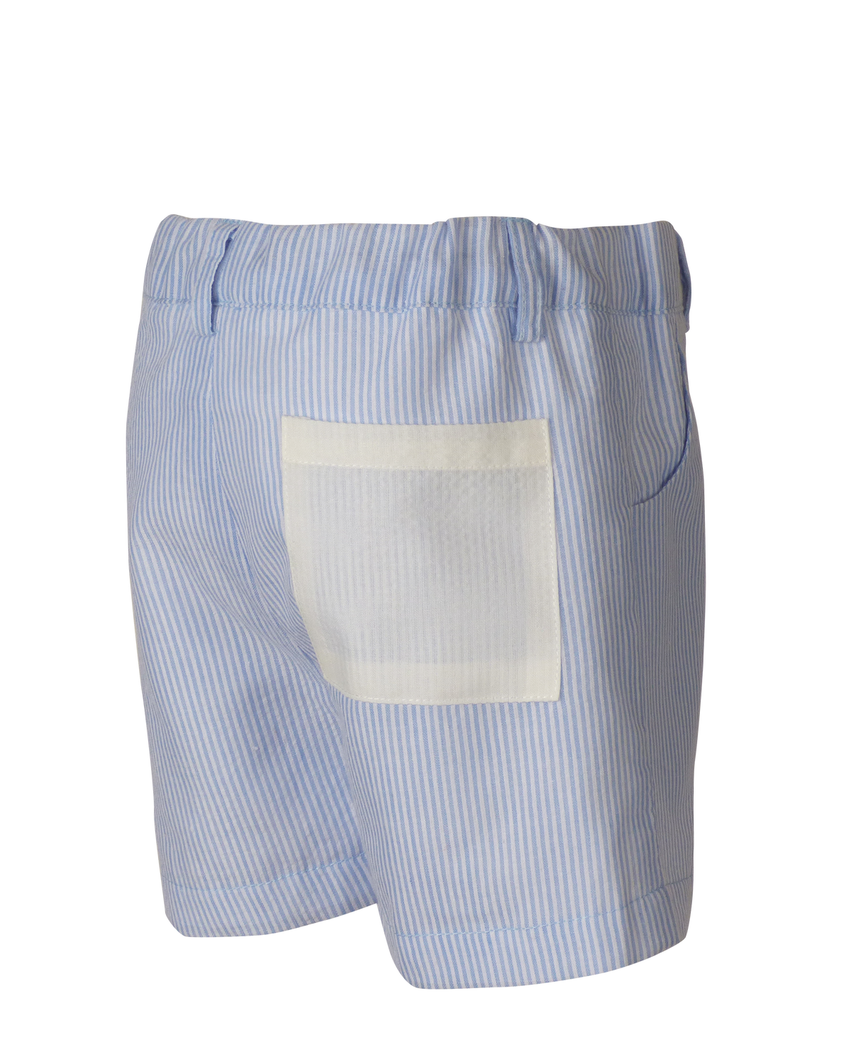 Alexander Short in Blue Seersucker with White Seersucker Pocket
