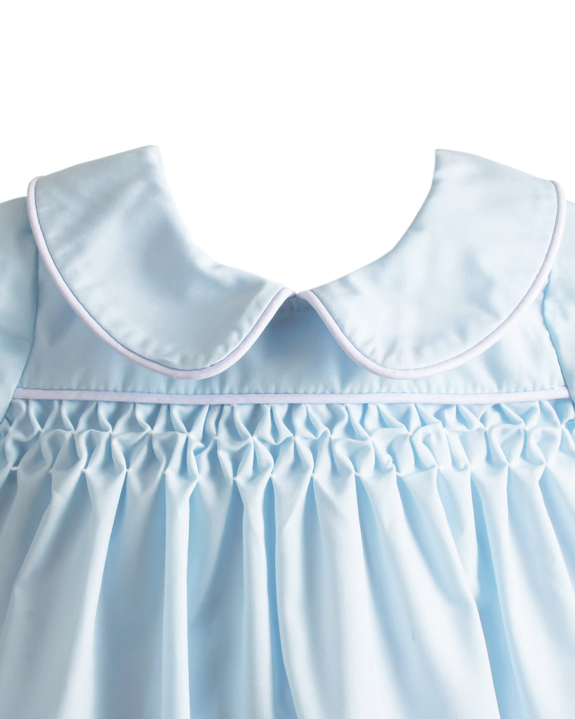 Calloway Daygown - Blue Piped in White