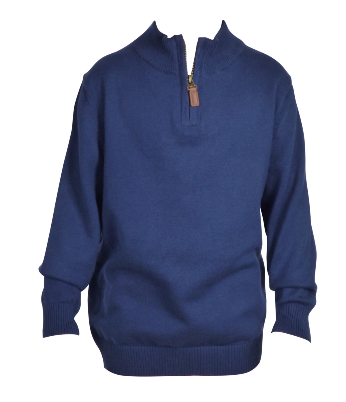 Anthony 1/4 Zip Sweater in Navy - ADULT SIZES
