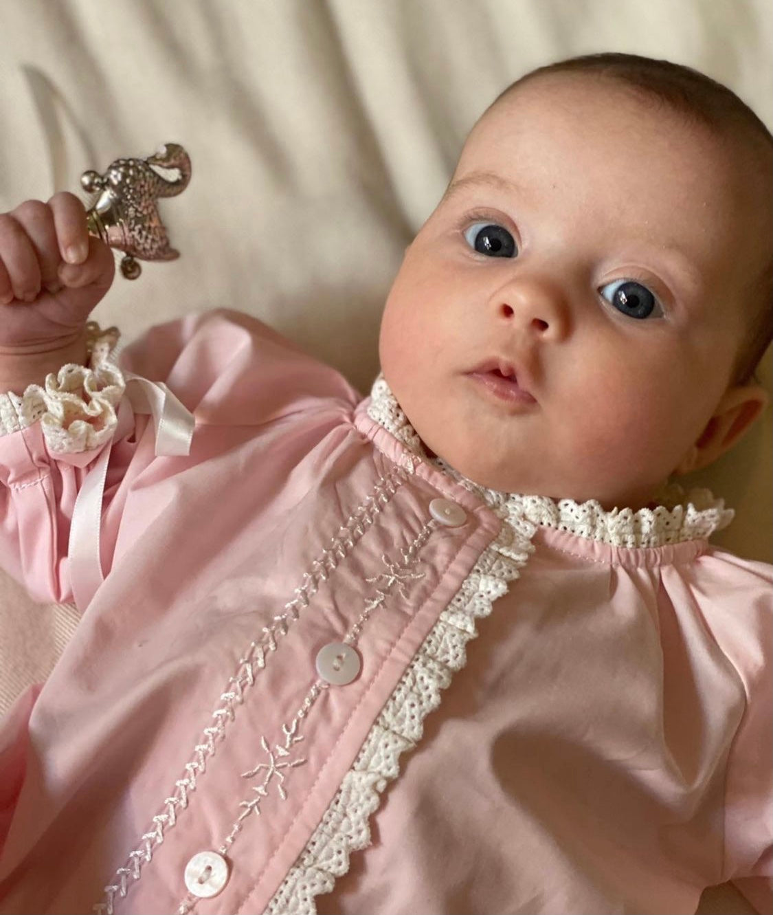 Katherine Daygown - Pink The Yellow Lamb Katherine Daygown - Pink The Yellow Lamb
