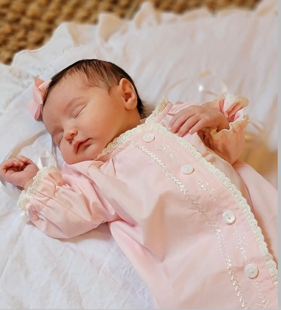 Katherine Daygown - Pink The Yellow Lamb Katherine Daygown - Pink The Yellow Lamb
