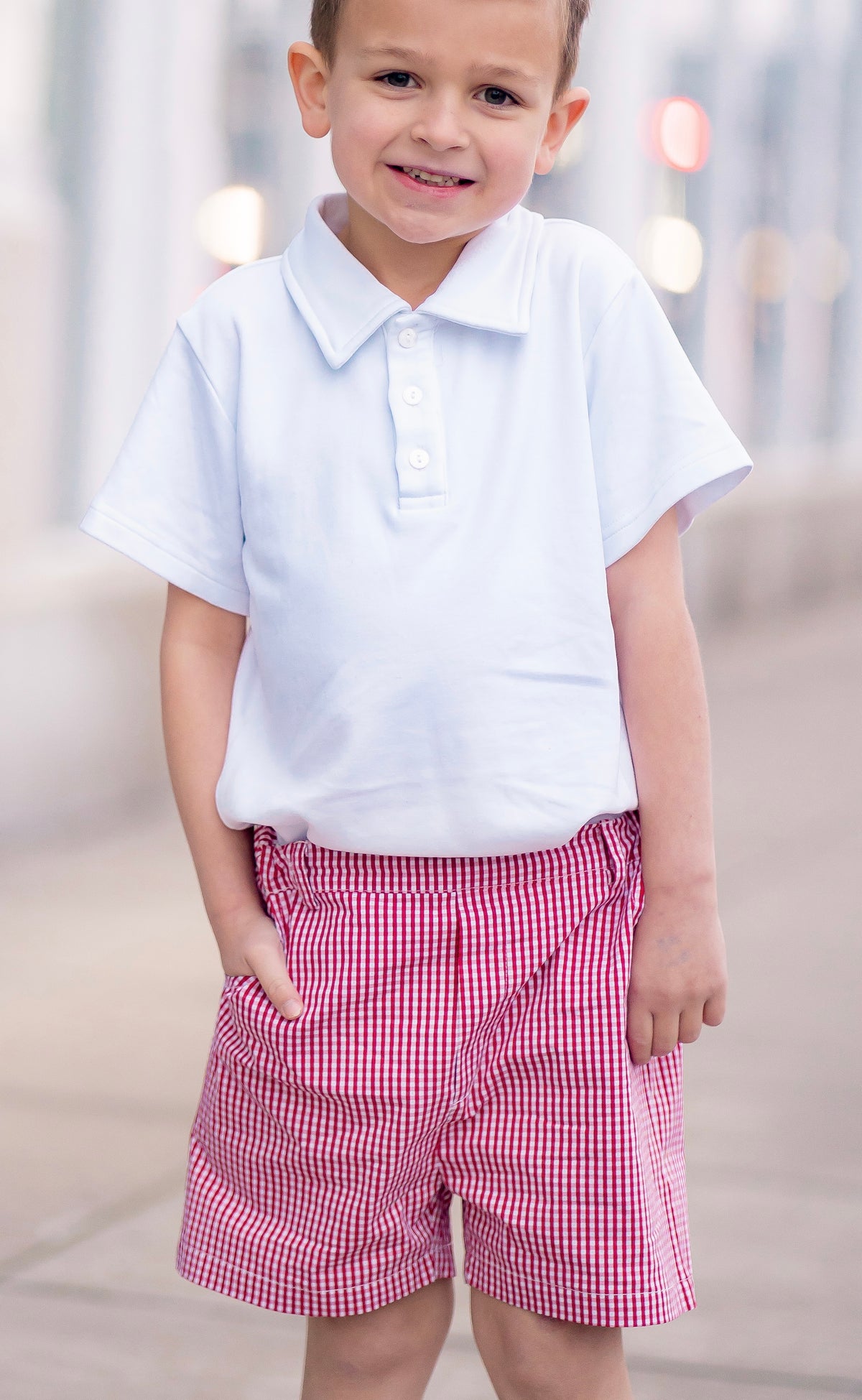 Alexander Short in Red Gingham