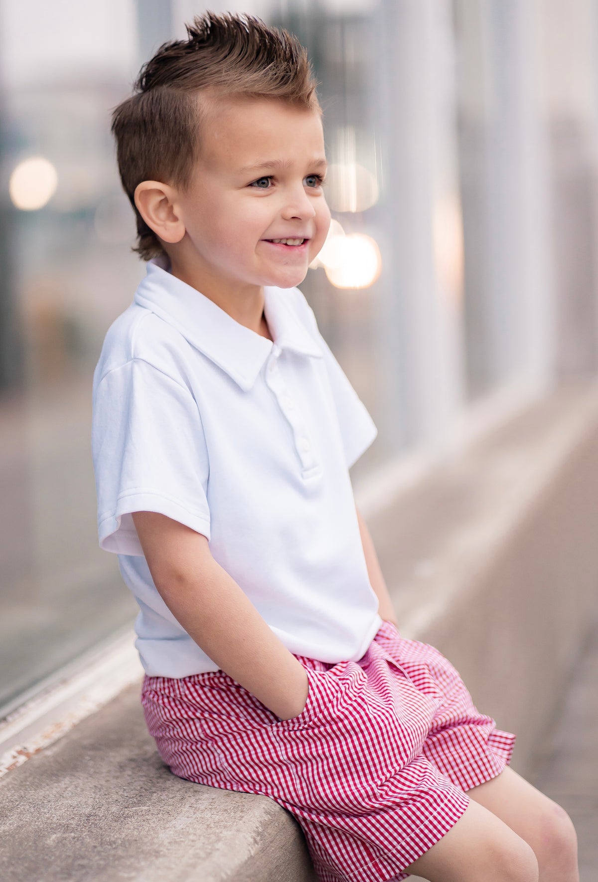 Alexander Short in Red Gingham