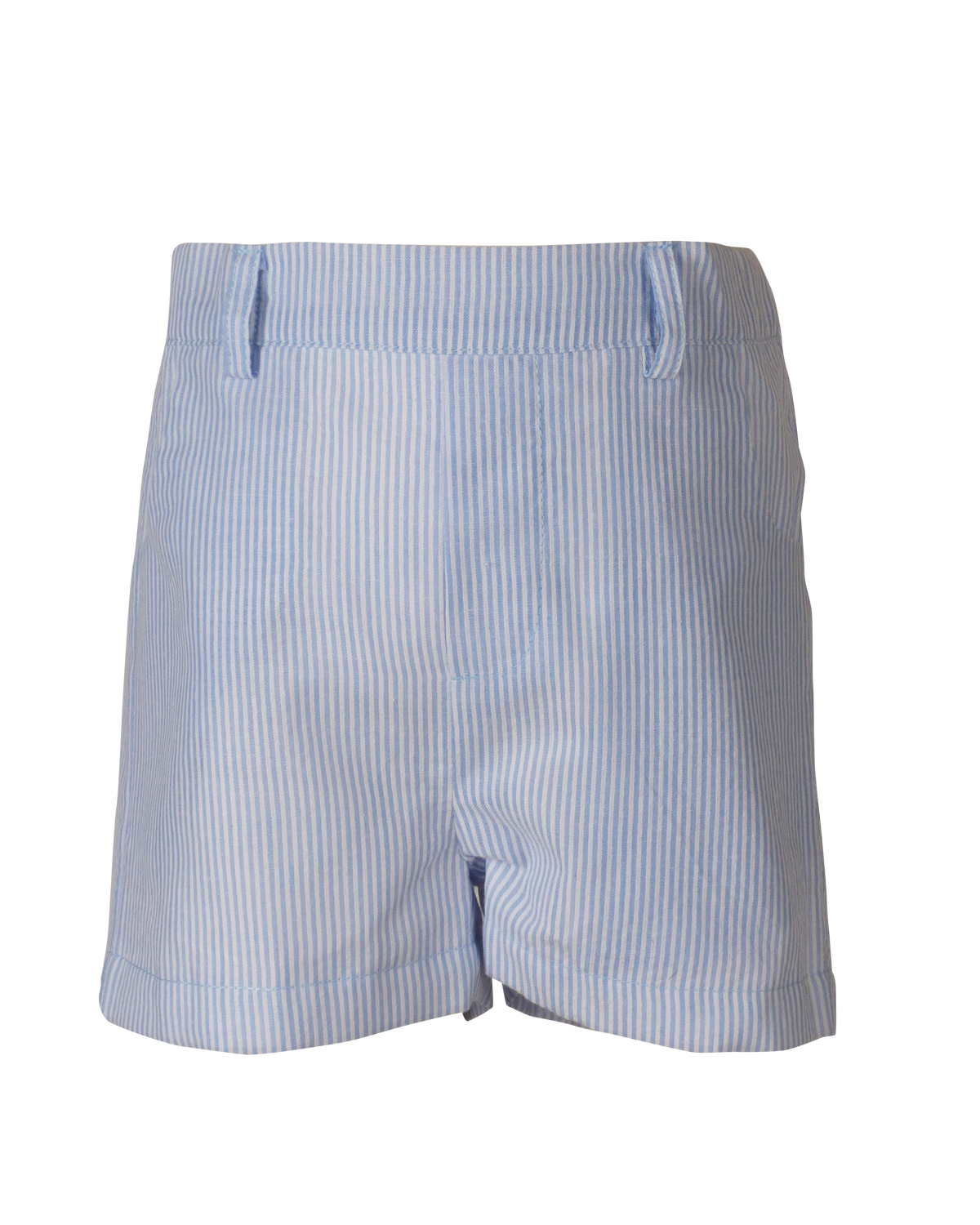Alexander Short in Blue Seersucker with White Seersucker Pocket