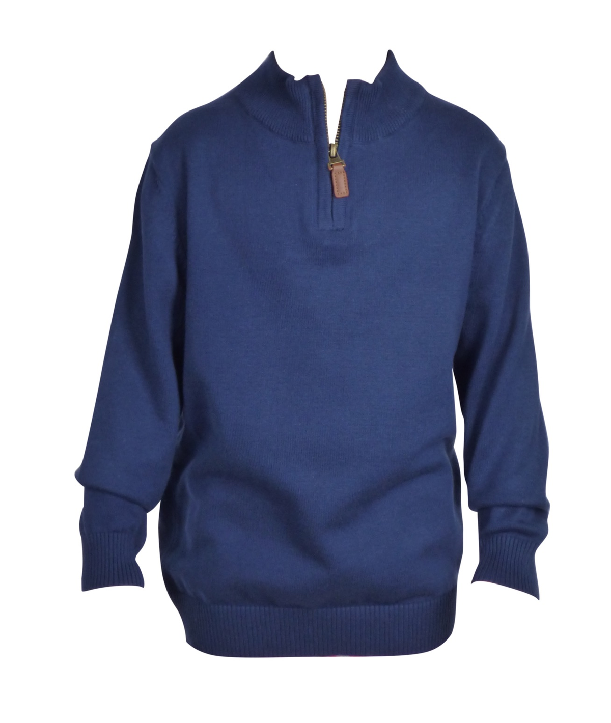 Anthony 1/4 Zip Sweater in Navy
