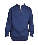 Anthony 1/4 Zip Sweater in Navy